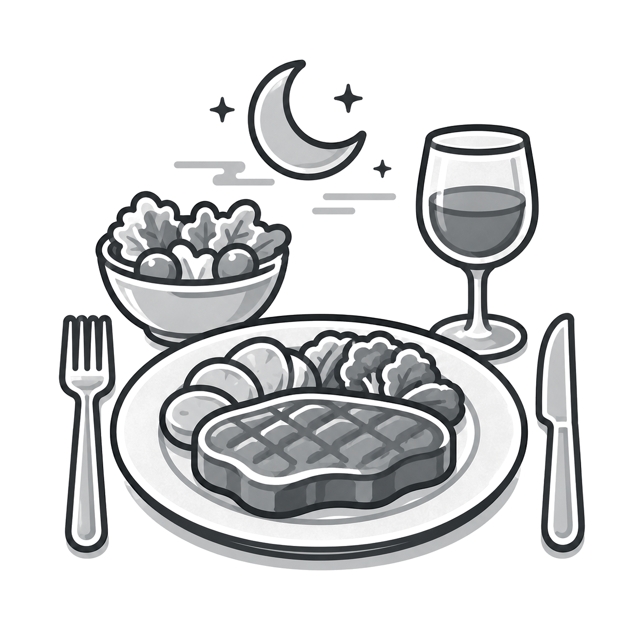 夕食